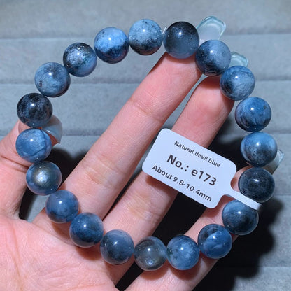 Natural Starlight Devil Blue Cat's Eye Aquamarine Bracelet