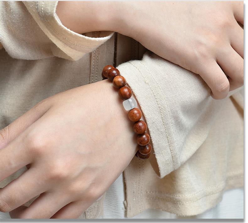 Authentic Burmese Rosewood Jade Bracelet