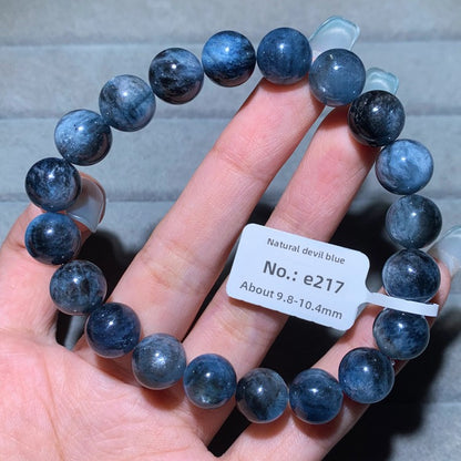 Natural Starlight Devil Blue Cat's Eye Aquamarine Bracelet