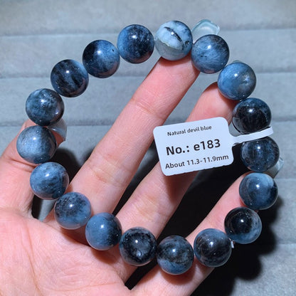 Natural Starlight Devil Blue Cat's Eye Aquamarine Bracelet