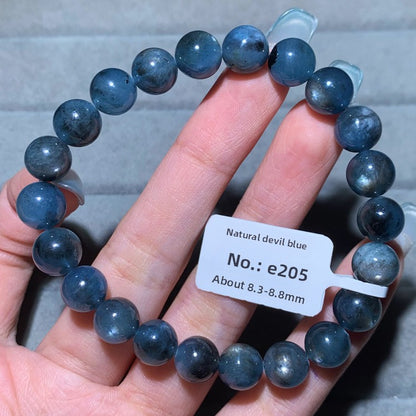 Natural Starlight Devil Blue Cat's Eye Aquamarine Bracelet