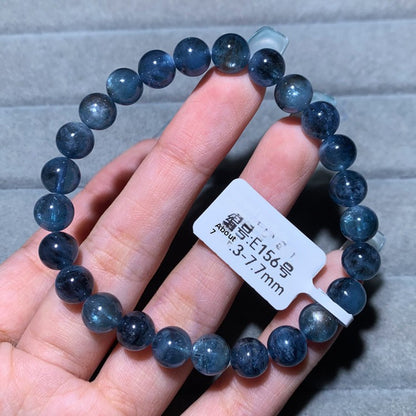 Natural Starlight Devil Blue Cat's Eye Aquamarine Bracelet