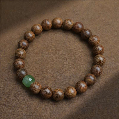 Authentic Burmese Rosewood Jade Bracelet
