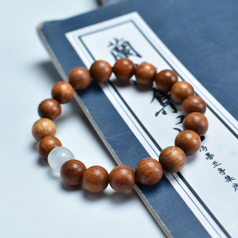 Authentic Burmese Rosewood Jade Bracelet