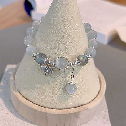 Diamond Butterfly Cat's Eye Bracelet