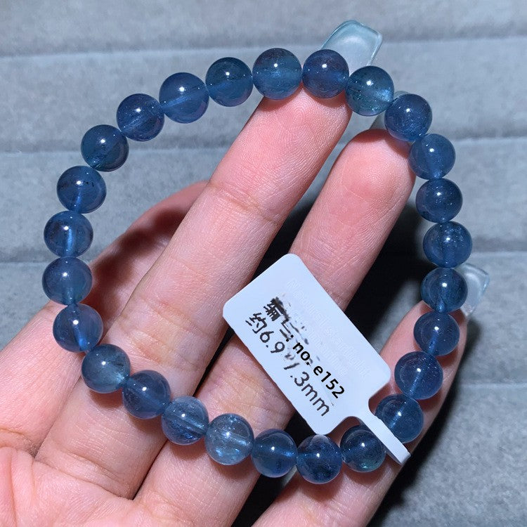 Natural Starlight Devil Blue Cat's Eye Aquamarine Bracelet