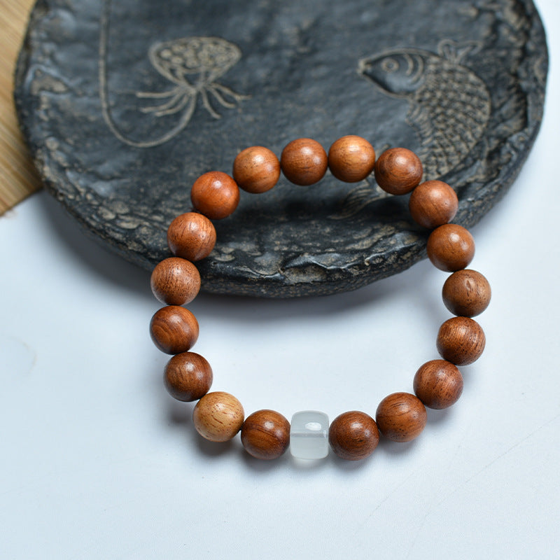 Authentic Burmese Rosewood Jade Bracelet