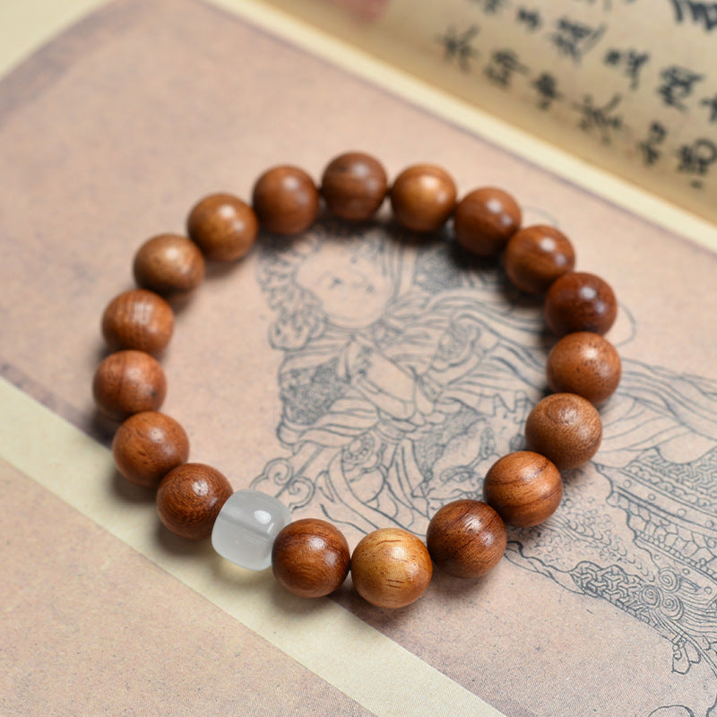 Authentic Burmese Rosewood Jade Bracelet