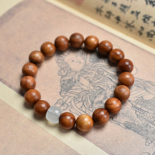 Authentic Burmese Rosewood Jade Bracelet