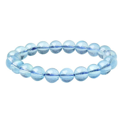 Natural Ice Starlight Aquamarine Crystal Bracelet