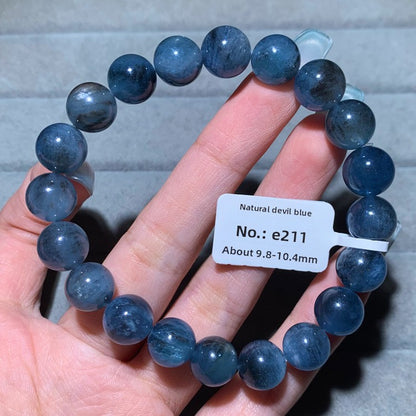Natural Starlight Devil Blue Cat's Eye Aquamarine Bracelet