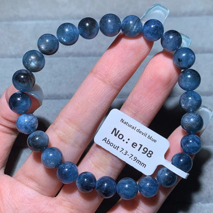 Natural Starlight Devil Blue Cat's Eye Aquamarine Bracelet