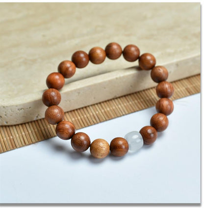 Authentic Burmese Rosewood Jade Bracelet