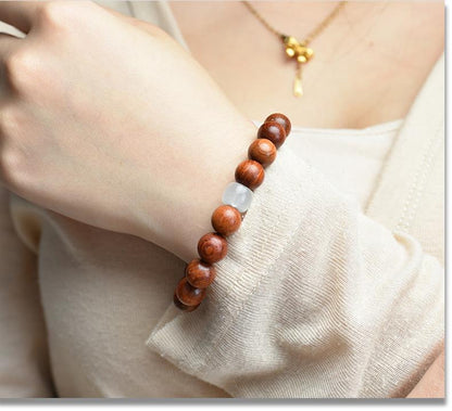 Authentic Burmese Rosewood Jade Bracelet