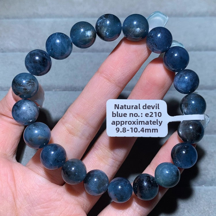 Natural Starlight Devil Blue Cat's Eye Aquamarine Bracelet