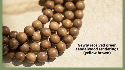 Exquisite Handcrafted Green Sandalwood Bracelet