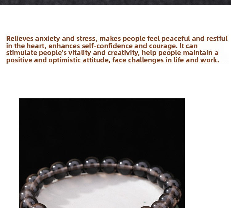 Natural Tea Obsidian Bracelet