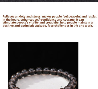 Natural Tea Obsidian Bracelet