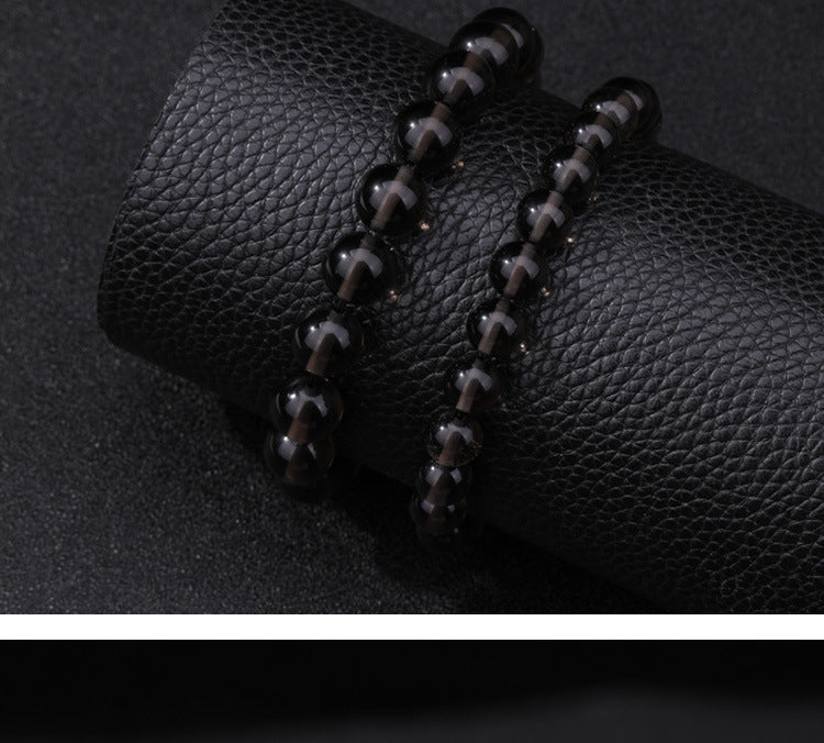 Natural Tea Obsidian Bracelet