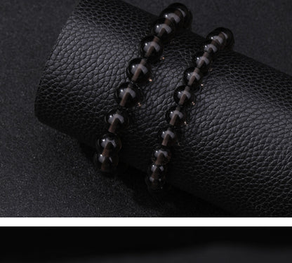 Natural Tea Obsidian Bracelet