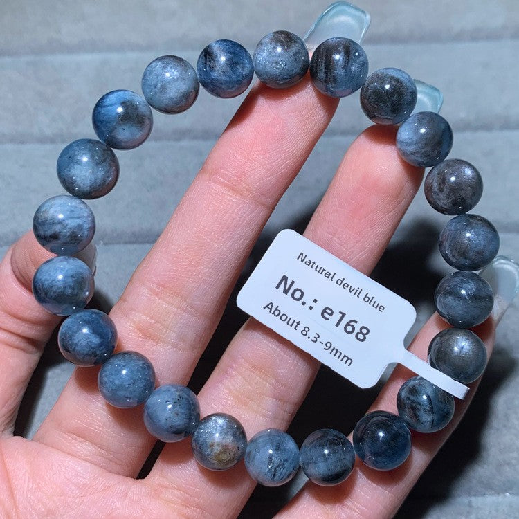 Natural Starlight Devil Blue Cat's Eye Aquamarine Bracelet
