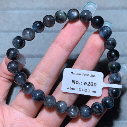 Natural Starlight Devil Blue Cat's Eye Aquamarine Bracelet