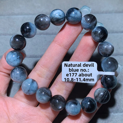 Natural Starlight Devil Blue Cat's Eye Aquamarine Bracelet