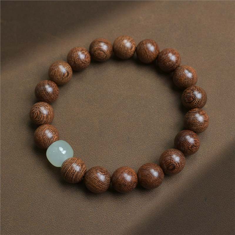 Authentic Burmese Rosewood Jade Bracelet